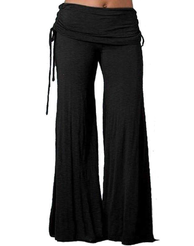 Gothic Flared Wide Leg Pants