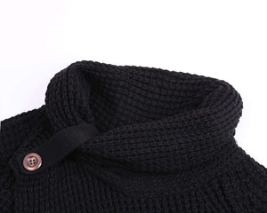 Button Up Chunky Turtle Cowl Neck