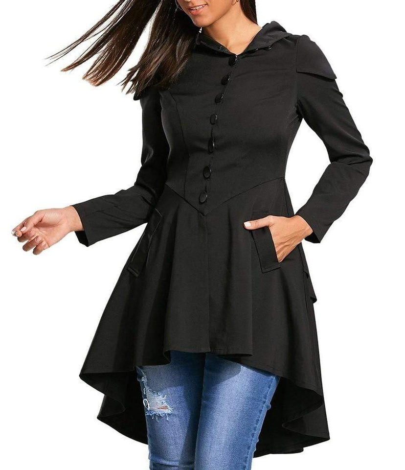 Evil Girl Hooded Overcoat