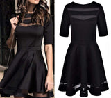 Dark Style Black Elegant Dress