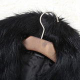 Lux Hem Faux Fur Collar Coat