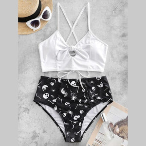 Skull Two Piece Swimsuit