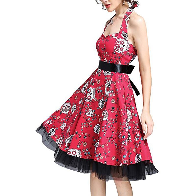 Retro 50s Style Skull Dress