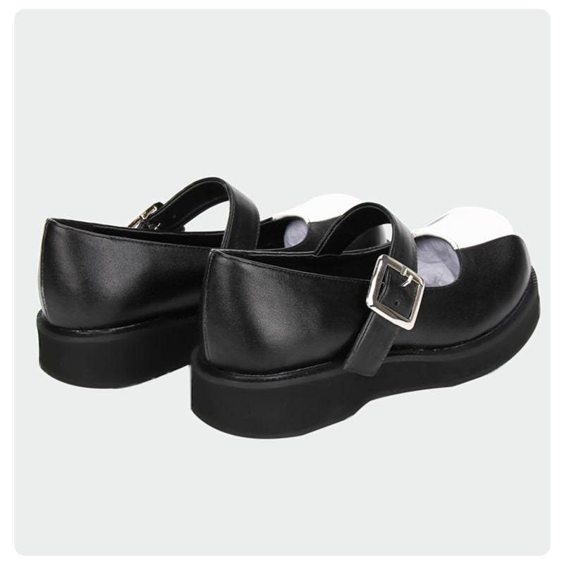 CLassic Black and White Mary Janes