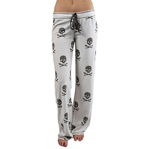 Skull Pajama Low Waist Pants