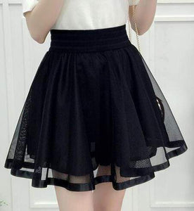 Black Umbrella Skirt