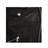Ladys Fitted Leather Coat