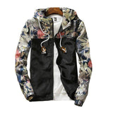 Casual Floral Hooded Jackets