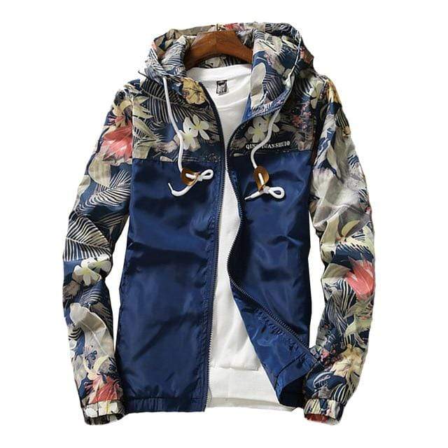 Casual Floral Hooded Jackets