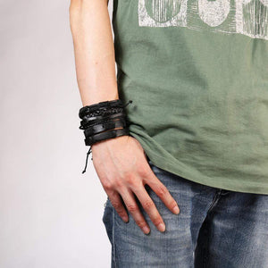 Men's Vintage Multilayer Leather Bracelet
