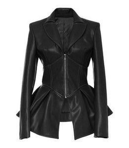 Corset Style Leather Jacket