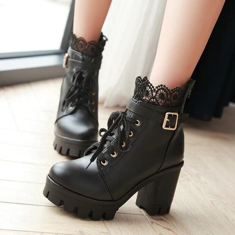 Buy Stylestry Women Black Solid Heeled Boots