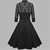 Retro Gothic Lace Dress