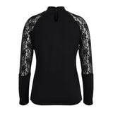 Skull Printed Lace Floral Blouse