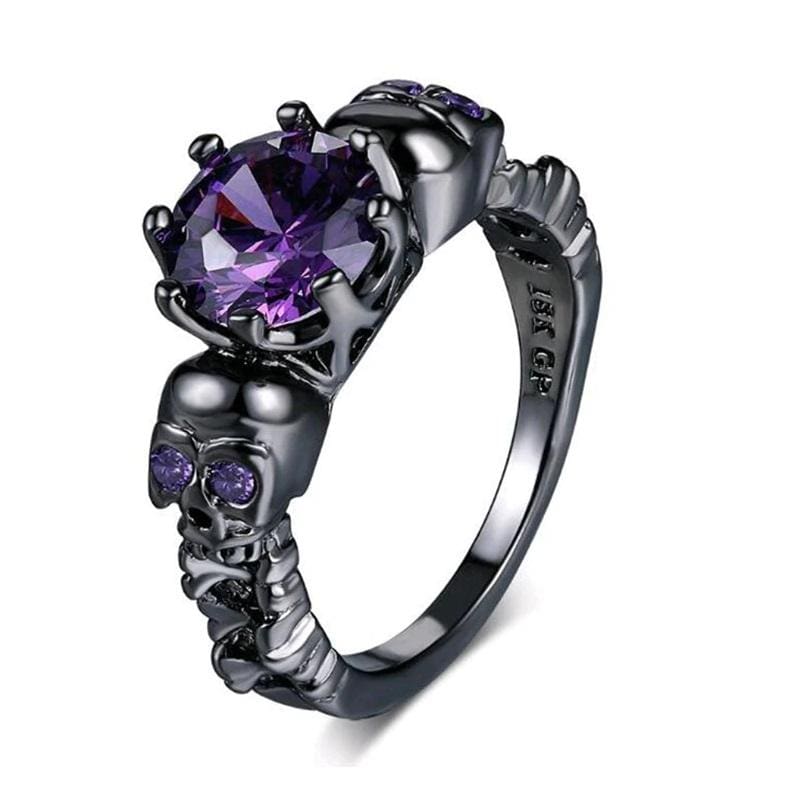 Designer Black Gun Elegant Ring