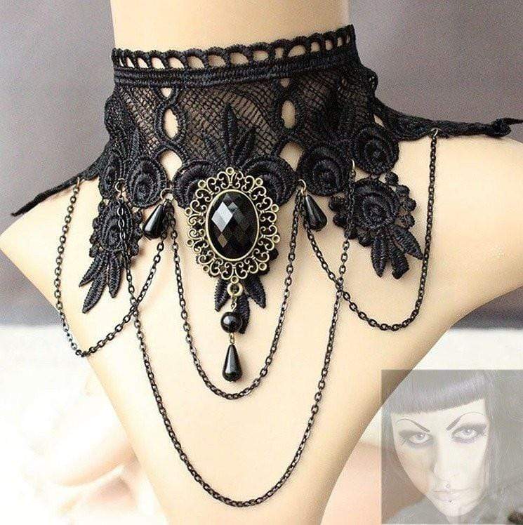 Limited Edition Vintage Gothic Choker Necklace – Deadly Girl